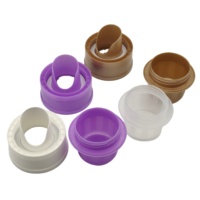 Bouchon combiné en plastique PP lisse 3L, anti-fuite, facile à ouvrir, léger, durable, réutilisable pour les bouteilles/pots de détergent liquide
