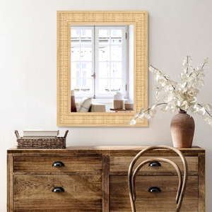 Framed <b>Wall</b> <b>Mirrors</b> with Wooden Framed Farmhouse Rectangle Wood <b>Mirror</b> for Modern Decorative <b>Bathroom</b>, Living Room, Entryway - Product Image 1