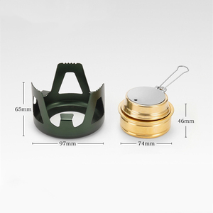 Réchaud à alcool liquide portable ultra-léger pour l'extérieur <span class=keywords><strong>Mini</strong></span> réchaud à blocs solides pour la pêche Théière à eau bouillante Réchaud de cuisson - Product Image 3