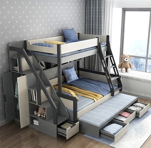 <span class=keywords><strong>Cama</strong></span> Infantil Multifuncional de Madera Maciza con Literas para Niños - Product Image 5