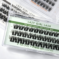 Bande de cils extensibles Style Block à presser, cils en bande pré-collés Manga, logo personnalisé, fourniture ODM, cils DIY imperméables pour le Royaume-Uni et la France