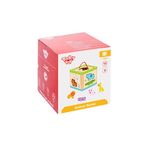 RTS TOOKY 2025 nouveau jouet de trieur de forme éducatif en bois pour le trieur d'animaux en bas âge 12 ensembles TL642 /KGS 12m + boîte fermée, 16.5x16.5x19cm - Product Image 4