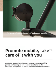 Lit bébé pliable portable moderne Mingtu K606 avec roues, en métal et coton, moustiquaire multifonctionnelle, chambre à coucher, 0-36 mois - Product Image 2