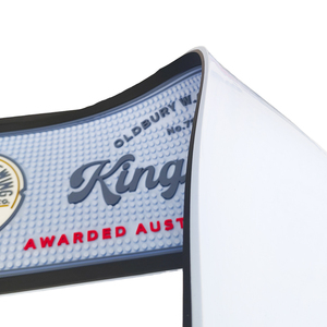 แผ่นรองบาร์ซิลิโคนแบบหนาพิเศษ พร้อมโลโก้แบบคลาสสิก ป้องกันการลื่นไหล ป้องกันน้ำหก สำหรับวางบนเคาน์เตอร์ - Product Image 4