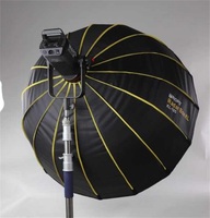 Triopo KL-105 105cm Boîte à lumière pliable argentée à verrouillage rapide, diffuseur de beauté, Speedbox, Softbox radar à pliage rapide avec monture Bowens