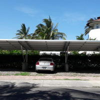 Ombre de panneau solaire forte pour voitures économique 8kw 10kw 16kw 20kw génération pare-soleil photovoltaïque abri de voiture avec contrôleur MPPT