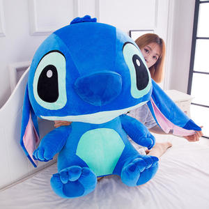 دمية ستيتش كبيرة فائقة النعومة من القطيفة، لحاف لطيف بتصميم بين النجوم مع حشوة قطن البولي بروبلين وبطانة شبكية لأعياد الميلاد- للبيع بالجملة - Product Image 3