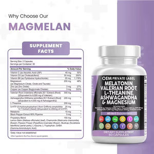 Marque privée OEM Capsules de sommeil tout en 1 <span class=keywords><strong>mélatonine</strong></span> <span class=keywords><strong>Mélatonine</strong></span> Ashwagandha Supplément de magnésium <span class=keywords><strong>Mélatonine</strong></span> pure Tablette de poudre de <span class=keywords><strong>3</strong></span> <span class=keywords><strong>mg</strong></span> - Product Image 2