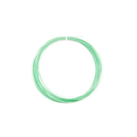 Cordage de badminton YYJ66 0,66 mm blanc, protégé contre les UV, souple et élastique, 26-30 lbs, fibre de nylon durable pour joueurs polyvalents