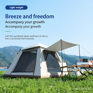 <span class=keywords><strong>Tente</strong></span> <span class=keywords><strong>de</strong></span> camping extérieure, <span class=keywords><strong>tente</strong></span> <span class=keywords><strong>de</strong></span> camping portable à ouverture rapide entièrement automatique, équipée <span class=keywords><strong>de</strong></span> tissu Oxford pour 4 personnes - Product Image 3