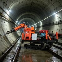 Foreuse hydraulique DTH sur chenilles pour l'exploitation minière aurifère, le forage de trous de dynamitage et le forage de carrières