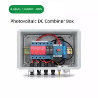 Interruptor de Aislamiento Fotovoltaico CC 4P 32A DC500V, Caja Combinadora Solar, Interruptor de Conversión, Gabinete Eléctrico Impermeable IP65
