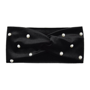 Bandeau Cheveux Croisé Multi-Usage Pour Femme en Velours Nacré Tricoté Élastique 14 Couleurs Cache-Oreilles Chaud pour Yoga et Accessoires de Coiffure - Product Image 5