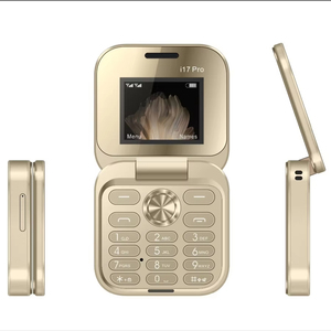 I17 Pro Mini Telefono <span class=keywords><strong>Cellulare</strong></span> Pieghevole con Registrazione Automatica delle <span class=keywords><strong>Chiamate</strong></span>, Chiamata Rapida, Radio FM, Dual SIM, GSM Sbloccato - Product Image 1