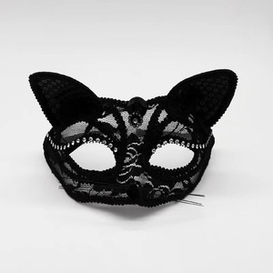 Masque en dentelle pour cosplay d'Halloween 2024, masque pour femme, demi-visage, maquillage, fête, danse, renard, œil de chat sexy - Product Image 5