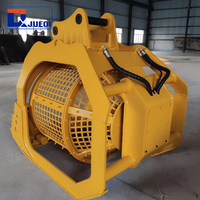Nouvelle benne de criblage hydraulique pour excavatrices de 20 à 25 tonnes avec tambour rotatif, pour usage en construction