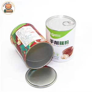 ผง<span class=keywords><strong>มะพร้าว</strong></span> Cacao ผงรากบัวอุปกรณ์บรรจุภัณฑ์อาหารหลอดกระดาษประทับตราสามารถกล่องสำหรับใส่ชาที่ออกแบบอย่างสวยงาม - Product Image 5