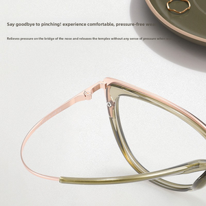 Moda Eye Glass Frames Óculos Ópticos para As Mulheres 18318 Tr90 e Metal cat Eye Pequeno Quadro Quadros para Óculos Danyang - Product Image 3