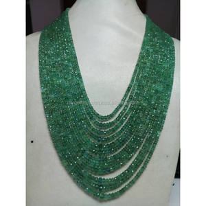 Cuentas Redondas Facetadas de Esmeralda Natural de Alta Calidad de 2.5mm-5mm para la Fabricación de Joyas - Product Image 5