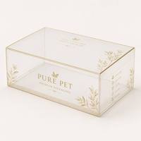 Boîte d'emballage personnalisée portable en PET holographique géométrique, impression numérique/sérigraphie irisée, modèle Zhenpin PR016, cosmétique