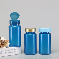 Vente en gros de flacons en plastique PET de 200 ml avec bouchon à vis/bouchon à clapet pour le stockage de capsules médicales