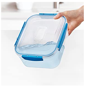 2022ニュースネストロックプラスチック製食品貯蔵容器セット、ロック可能な気密漏れ防止蓋付き、10ピース、マルチカラー - Product Image 4