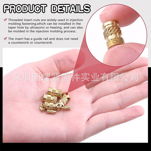 Brass Nut Set 145Pcs M2 M3 M4 M5 M6 Size Copper Plated Threaded Nuts For Craft Supplies - Product Image 4