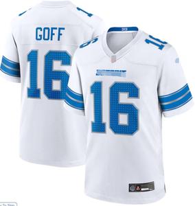 2526 Nouveaux maillots de football américain de l'équipe des Detroit Lions pour la saison en cours # 16 <span class=keywords><strong>Goff</strong></span> # 14 St Brown Maillots cousus pour hommes Vente en gros Chine - Product Image 5
