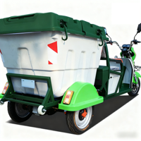 Tricycle électrique OEM 3 roues Sani-Cart à coque personnalisée, à bas prix, pour le transport et le nettoyage, modèle ST3BJ0150AS