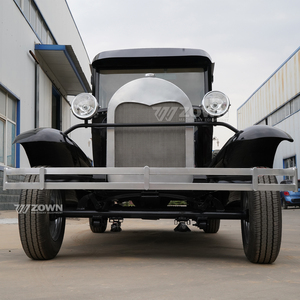 Offre Spéciale Voiture Électrique Noire Vintage, Alimentée par Batterie, Style Rétro Classique, Idéale pour Petites Balades en Station Balnéaire - Product Image 5