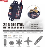 SURPASS HOBBY S0025M 25G Servo à engrenages en métal 3KG Servo numérique pour RC avion Robot 1/12 RC voiture bateau RC modèle