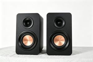 Haut-parleur passif de bibliothèque 5,25'' avec woofer en aluminium couleur cuivre et tweeter en soie, <span class=keywords><strong>crossover</strong></span> audio bidirectionnel pour home cinéma et utilisation informatique - Product Image 4