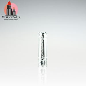 บรรจุภัณฑ์ทรงกระบอก12.1มม. 12.7มม. ตัวอย่างฟรีหลอดลิปสติกสีเงินเมทัลลิคสไตล์คลาสสิกพร้อมโลโก้เครื่องสำอางลิปบาล์ม - Product Image 2