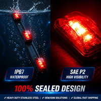 Nouvelle barre lumineuse d'identification LED universelle américaine, étanche IP67, homologuée SAE/DOT, 12V, feu de position arrière pour remorques