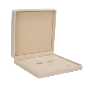 Luxury Beige Velvet Jewelry <b>Box</b> Set for 4 Pcs Necklace <b>Earrings</b> Rings Wedding Gift Jewelry Organizer <b>Box</b> - Product Image 1