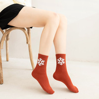 Chaussettes mi-mollet pour femmes - Style automne/hiver - Couleur unie - Design unique - Chaussettes pour adultes de haute qualité