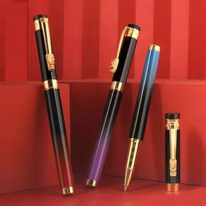 Stylo bille haut de gamme à succès, dégradé rouge et bleu, idéal pour les cadeaux ou les articles promotionnels - Product Image 4