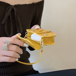 Étui de rangement portable suspendu de marque Fashion Crocodile pour écouteurs sans fil Apple <span class=keywords><strong>Airpods</strong></span> 3 4 Pro <span class=keywords><strong>2</strong></span> 3, sacs universels avec pendentif - Product Image 2