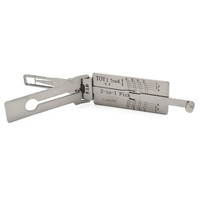 Outil de serrurier TOY2 V2 2-en-1 Lishi en métal durable pour déverrouillage et décodage de serrures de voitures TOY Track