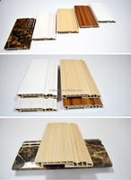 Garniture murale en apprêt blanc plinthes en PVC plancher coin escalier carrelage en marbre fibre de bambou plinthe plinthe prix