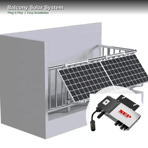 Système solaire photovoltaïque de balcon 600W DYJH-60OW-ON sur réseau, 2x450W, monocristallin, avec support solaire Schuko - Product Image 2