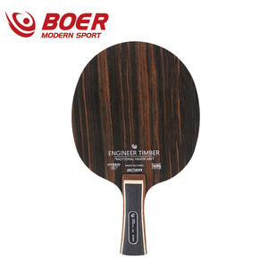 Technologie Tekken Ebony Cross Raquette 5 plis en bois pur Plaque de base en carbone Copie de raquette de <span class=keywords><strong>tennis</strong></span> de table - Product Image 4