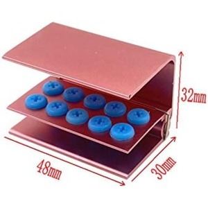 Bloque Porta Fresas Dentales de 10 Orificios con Soporte de Silicona Autoclavable - Product Image 4