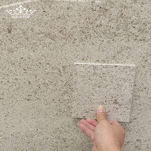 Dalles de pierre calcaire Granitello sur mesure GOLDTOP, finition mate naturelle, découpées sur mesure, pour mur d'accentuation intérieur de villa de luxe - Product Image 3