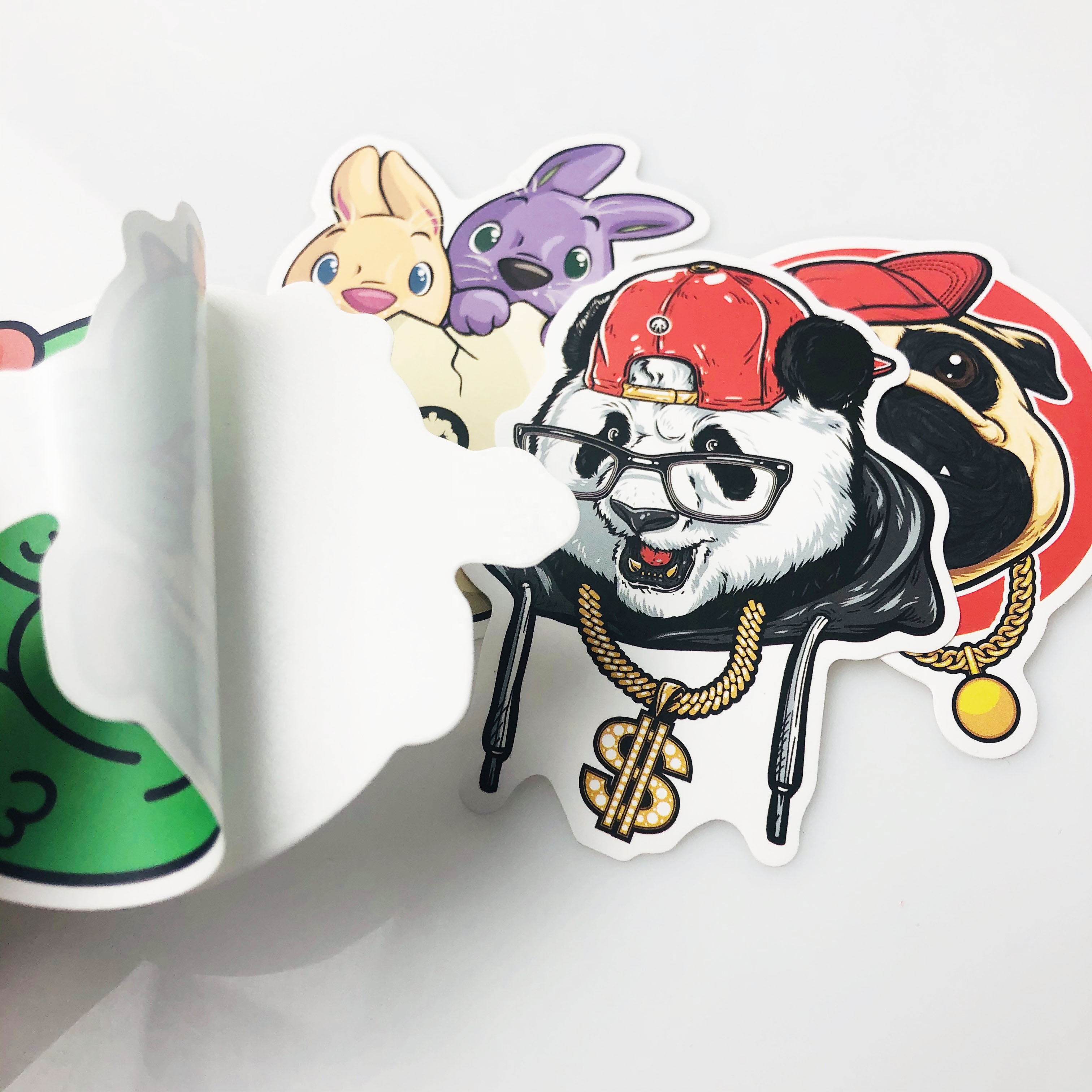 Пользовательские печатные водонепроницаемые высечки логотипа клейкие виниловые ПВХ наклейки, пользовательские клейкие наклейки печать, пользовательские наклейки