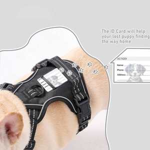 <b>Light</b> Led <b>Dog</b> Harness No Pull Reflective Breathable Heavy Duty Large Training Tactical Service Custom Pet <b>Dog</b> Harness - Product Image 4