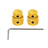 Accessoires pour instruments à cordes en gros : Capuchon de potentiomètre double couche en métal pour bouton de volume, pour améliorations de matériel