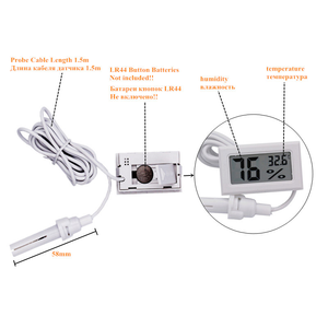 Mini thermomètre numérique LCD hygromètre FY-12 incubateur d'oeufs pour réfrigérateur congélateur Support OEM personnalisé - Product Image 5