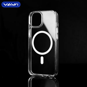 Coque de téléphone magnétique transparente VAWI C025 en PC+TPU pour iPhone 17 16 15 14 13 12 Pro Max, antichoc - Product Image 2