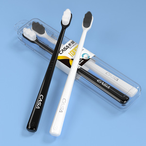 Casa Toothbrush 10000 Bristles Small Head Soft Bristle Travel Portable Adult <b>Gum</b> Massage Manual Toothbrush - Product Image 3